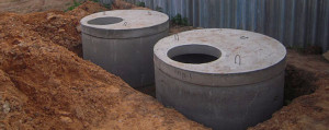 Септик из бетонных колец в Можайском районе, бетонный септик